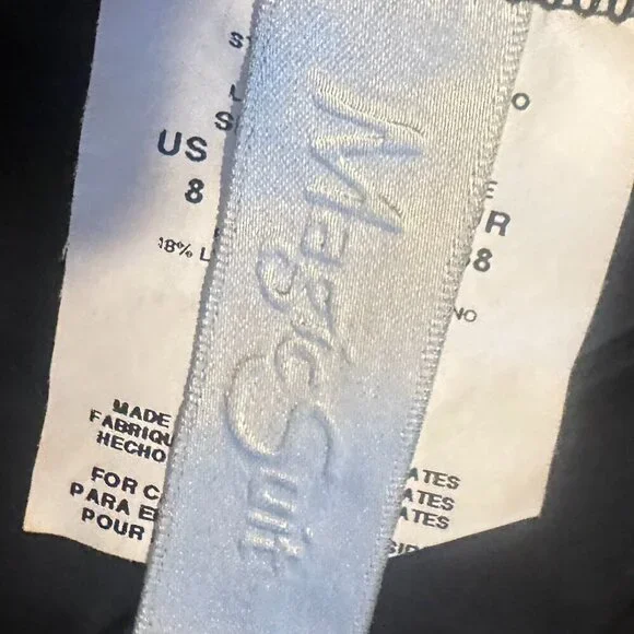 MagicSuit Miracle Suit Strapless Swimsuit Circle Print Tiered Size 8 Women's - Picture 10 of 11